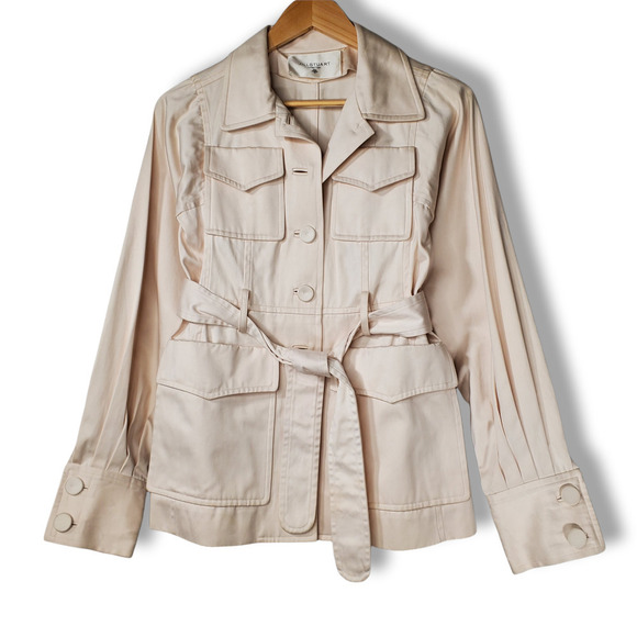 Jill Stuart Collection Belted Button Coat Jacket Dust Pink Size XS - Picture 1 of 9